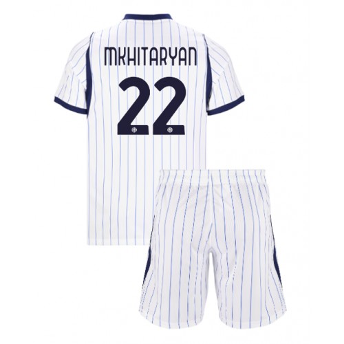 Inter Milan Henrikh Mkhitaryan #22 Fußballbekleidung Auswärtstrikot Kinder 2026-27 Kurzarm (+ kurze hosen)